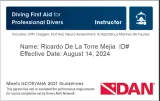 Credencial de Instructor DAN, Diving First Aid for Professional Divers